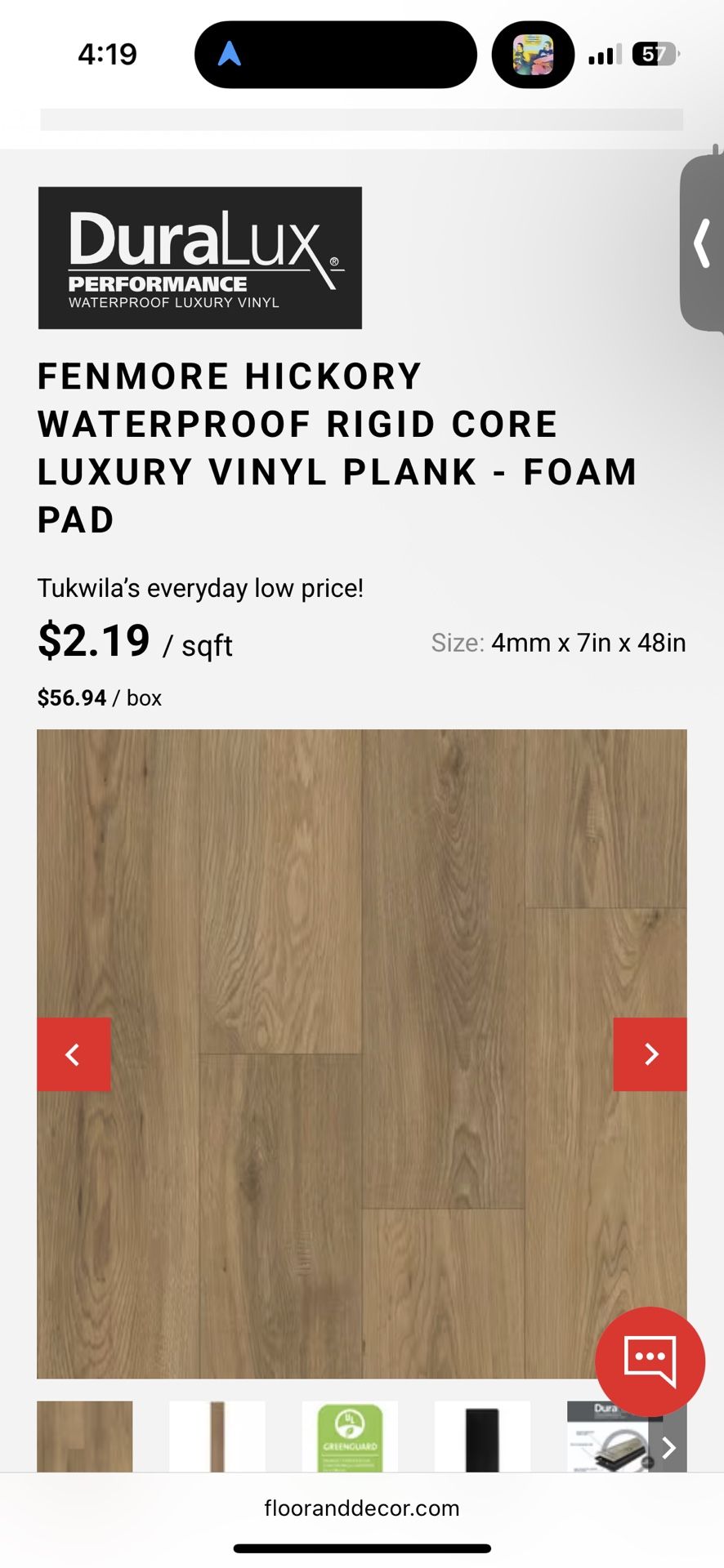Duralux luxury Vinyl Plank Flooring