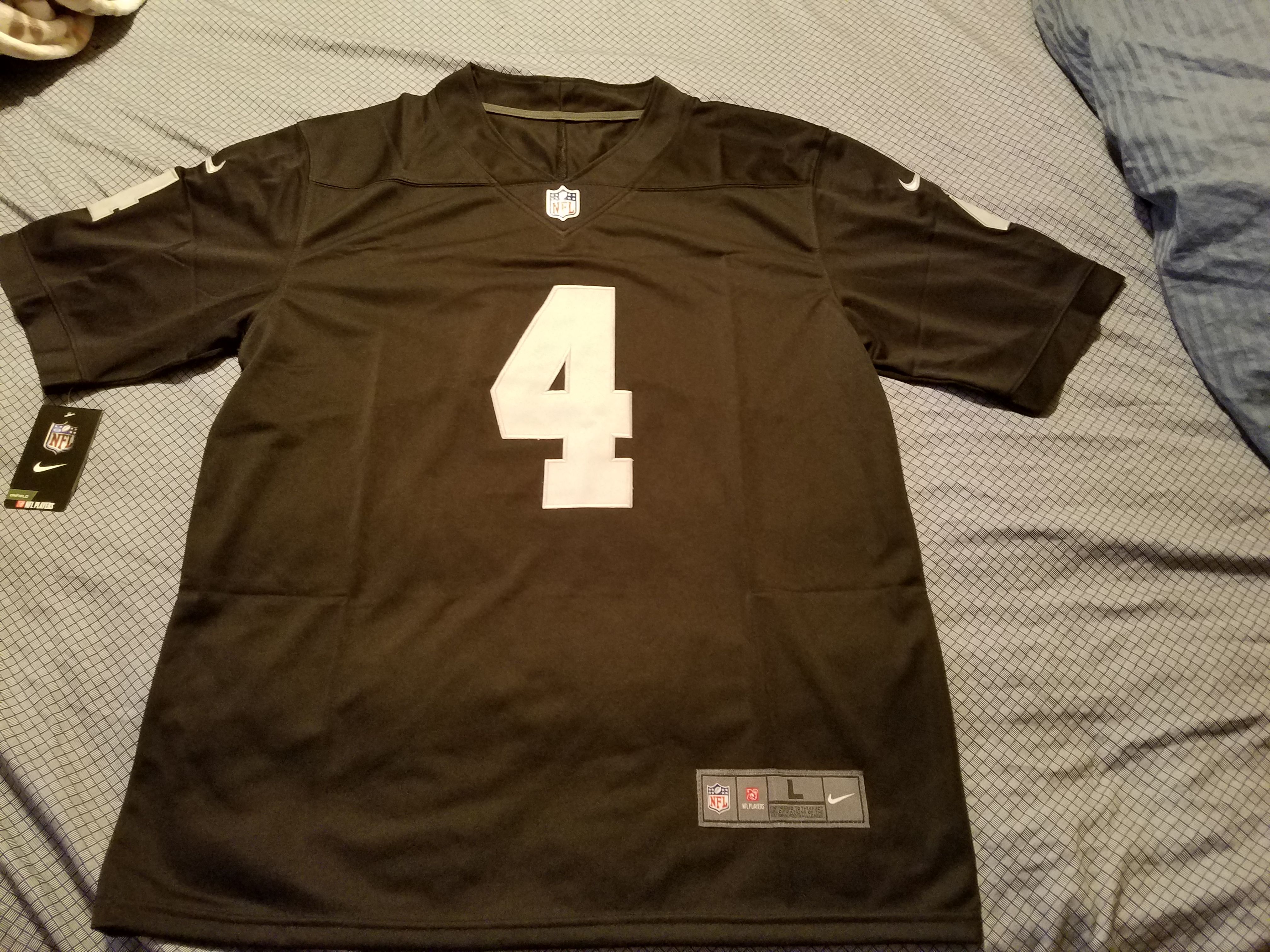 Oakland Raiders Derek Carr Black limited jersey size XL