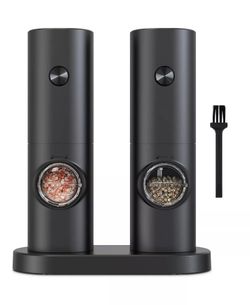 Salt & Pepper Grinder Set – Automatic, Battery Powered, Adjustable Coarseness
