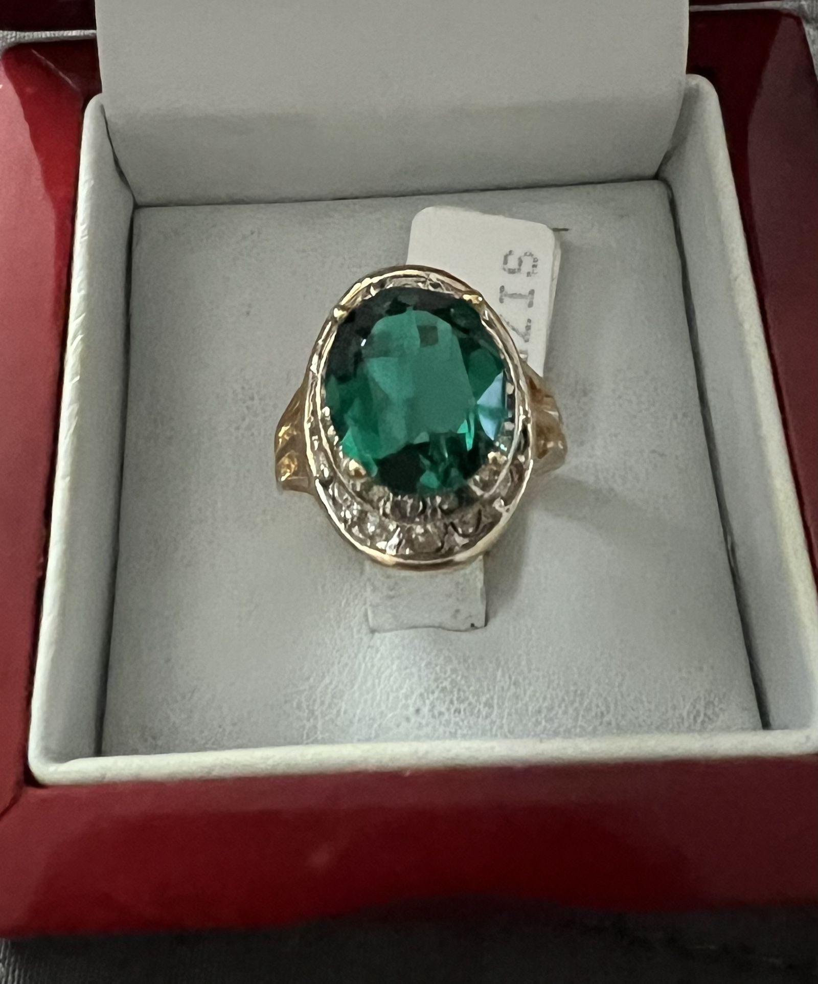 Vintage Diamond And Emerald Ring