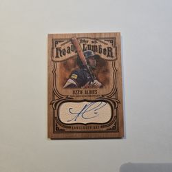 2026 Topps Heavy Lumber Autograph Relics Ozzie Albies Atlanta Braves Bat