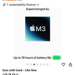 MacBook Air M3 / MIdnight/ Apple Box & Cables