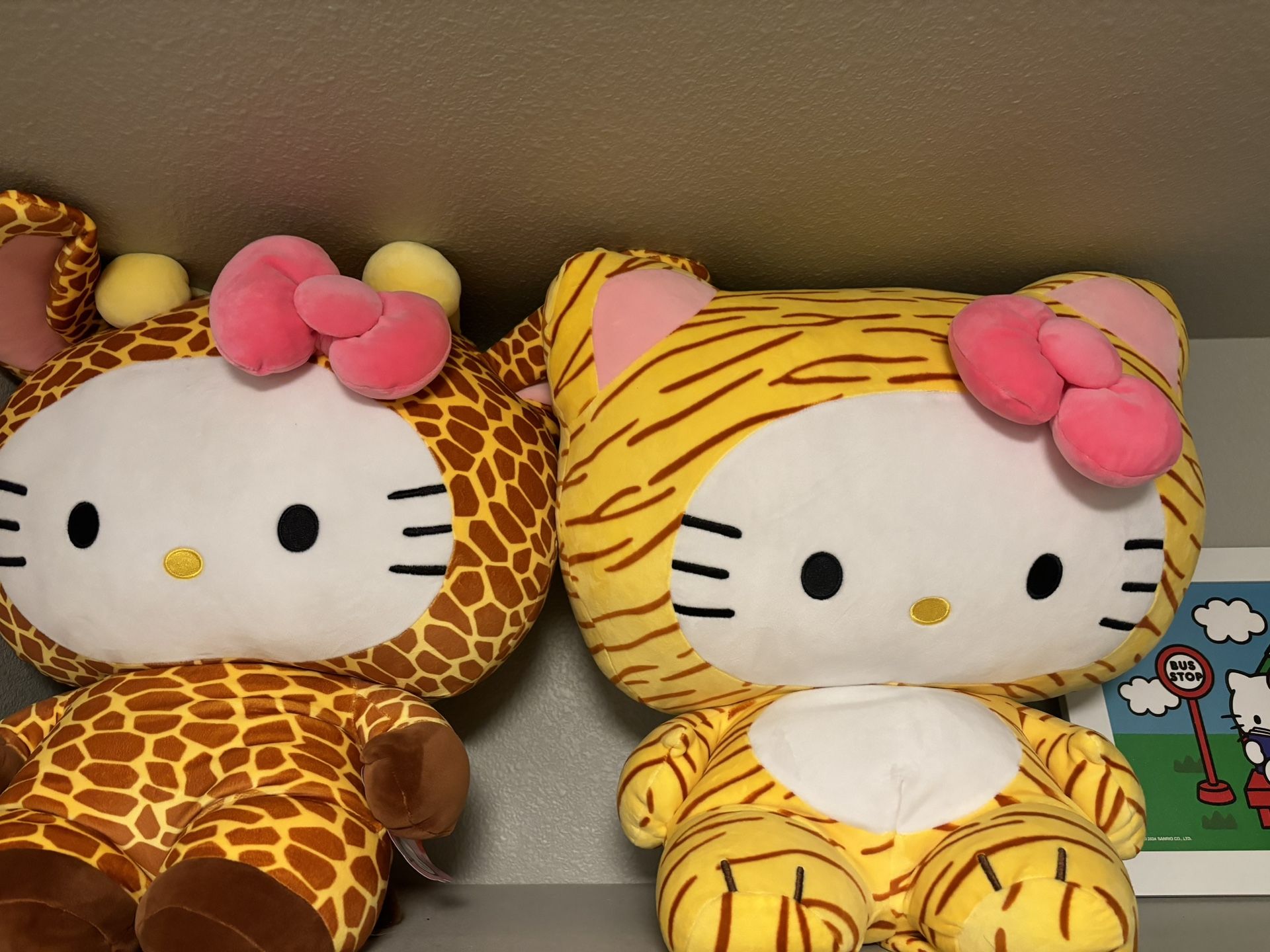 2 Jumbo Size Hello Kitty Plushies