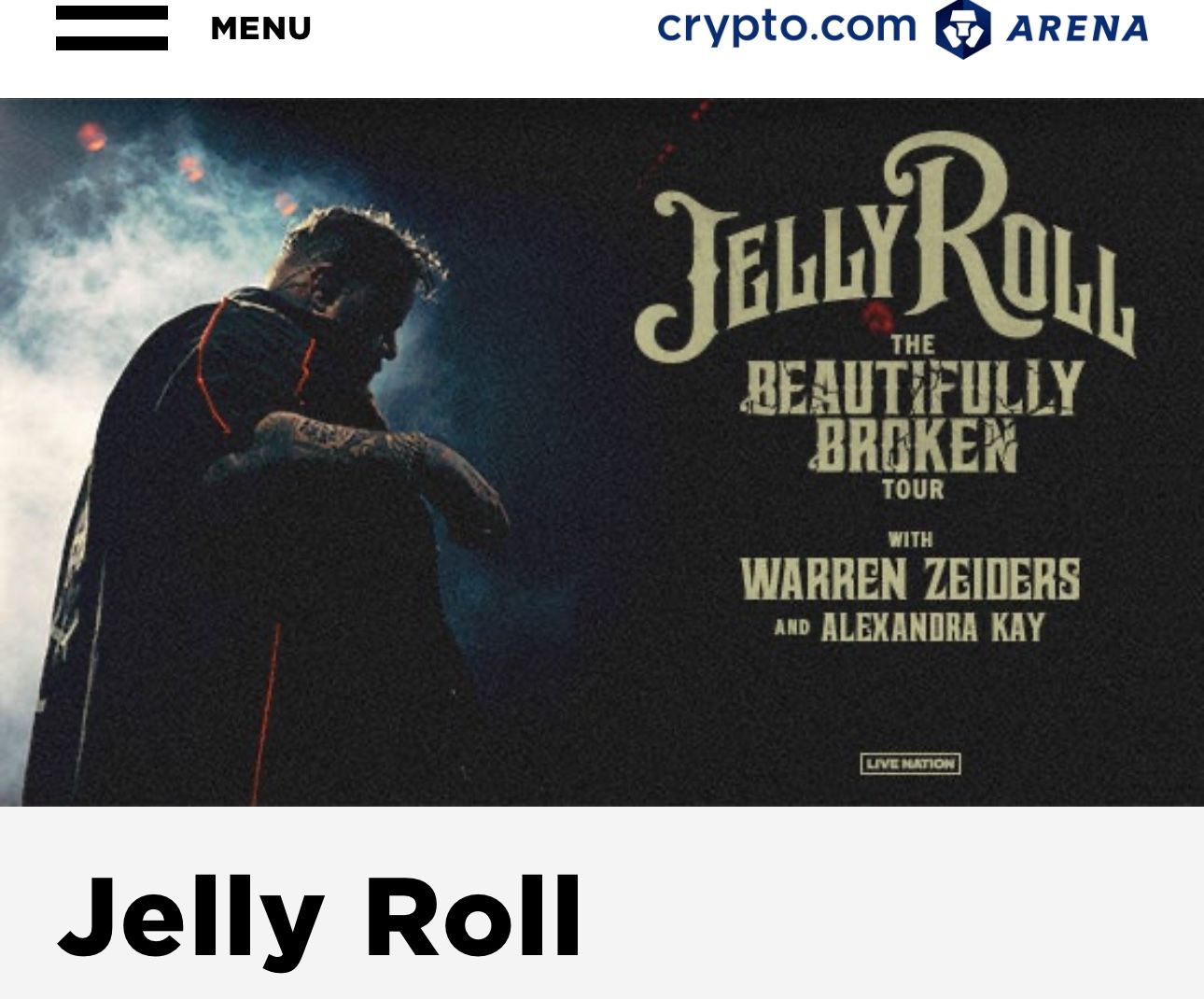 3 Ground Tickets Jelly Roll