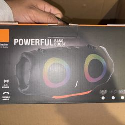 RGB Bluetooth Speaker – Loud 16W – Waterproof – New