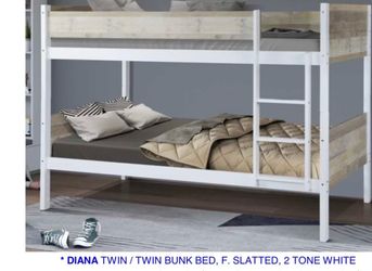 Twin bunk bed. Comes in espresso, white& grey. Assembly required. Assembly not included. Taxes included. Free delivery.  Bunk bed only-$220 Bunk bed w