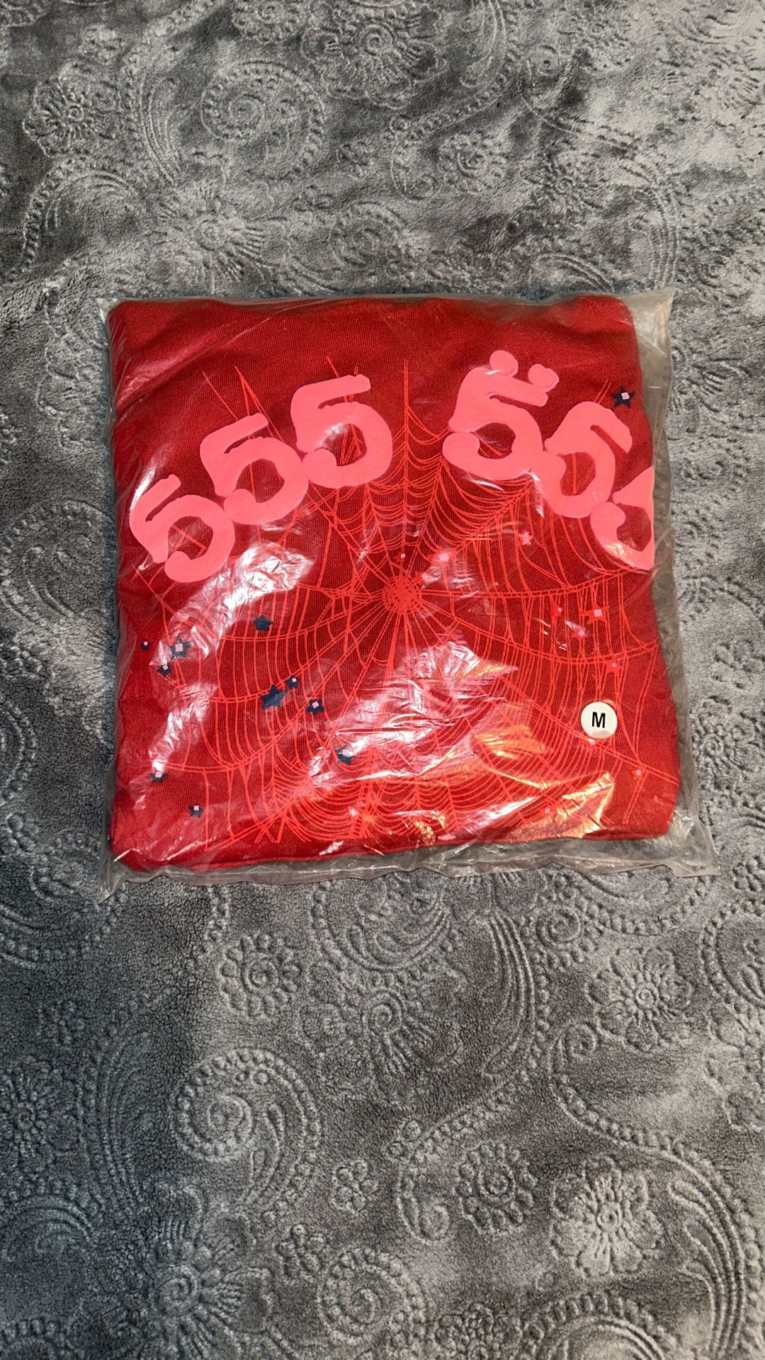 Red 555 Sp5der Hoodie