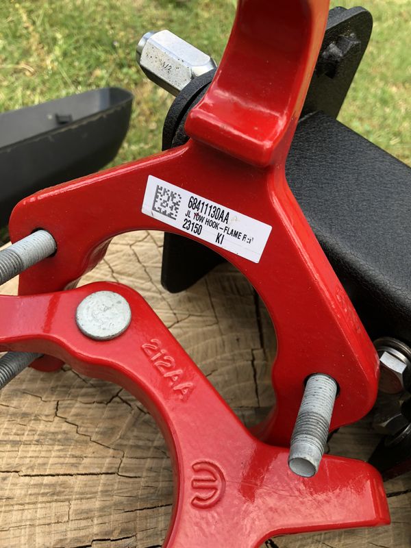 Mopar Jeep Jl tow hooks flame red color for Sale in Modesto, CA - OfferUp
