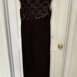 Gown-Elegant Long Black Dress