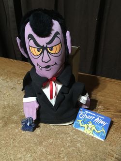 VINTAGE 1989 APPLAUSE GHOST ALLEY HAND PUPPET COUNT DRACULA VAMPIRE HALLOWEEN 10"