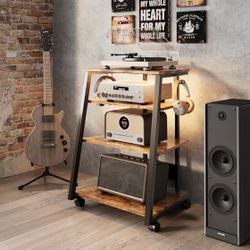 Media Stand With Built In Power Strip