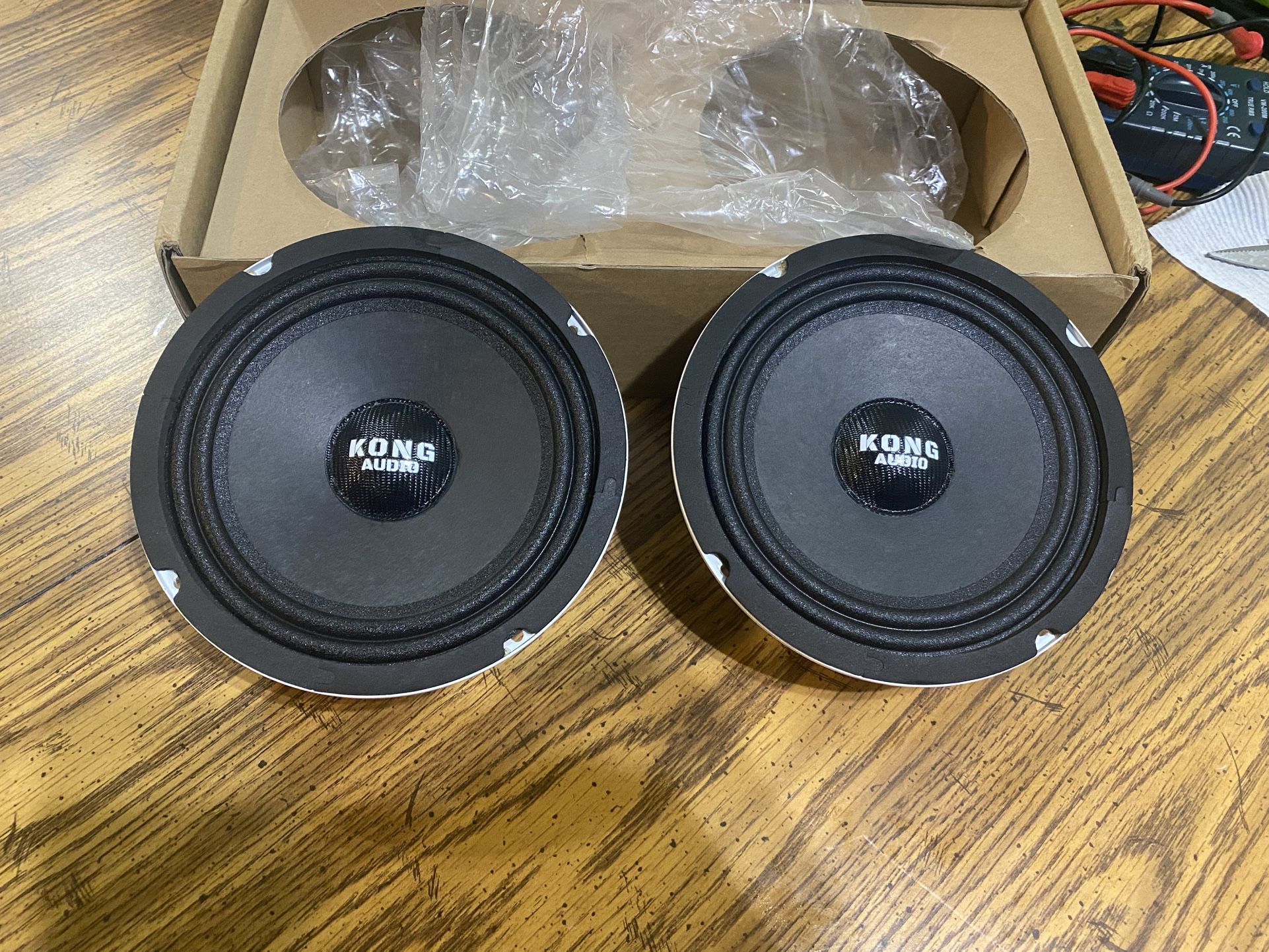New Pair Kong Audio 6.5” Slim Midrange Speakers. Sold in pairs only . $60 per pair 