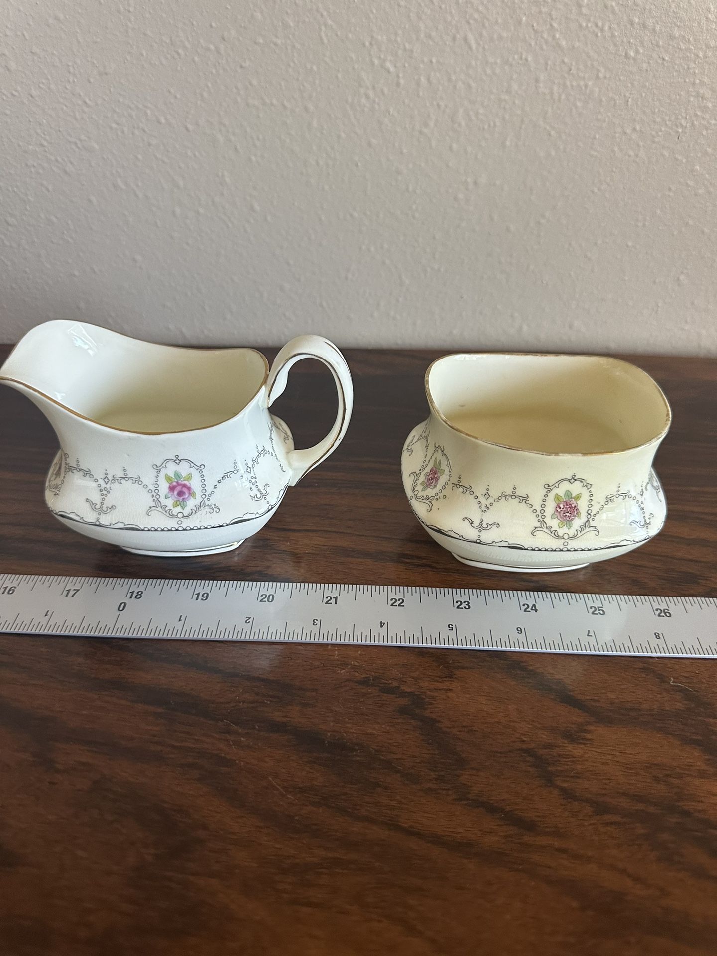 Vintage Sugar And creamer