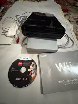 Nintendo Wii Console System, Black RVL-101 (USA) Console & Cords Tested Working