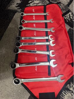 EgoFine 8-Piece SAE Ratcheting Wrench Set