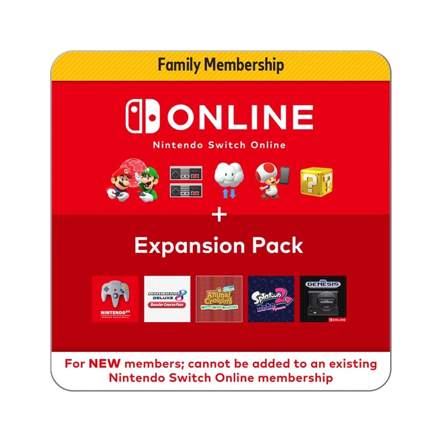 Nintendo Switch Online + Expansion, Family Member Slot