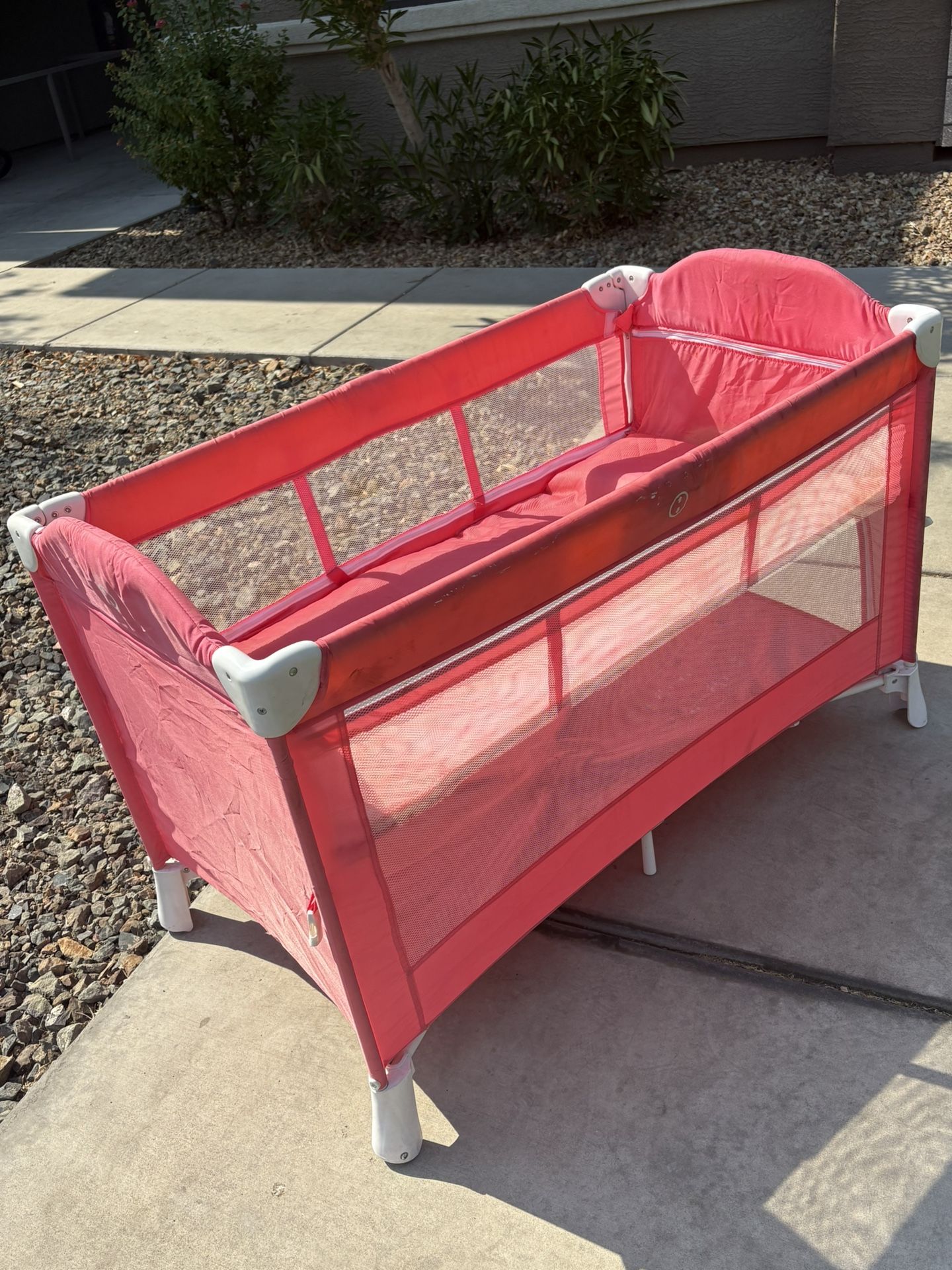 Pink Playpen/ crib/Bassinet