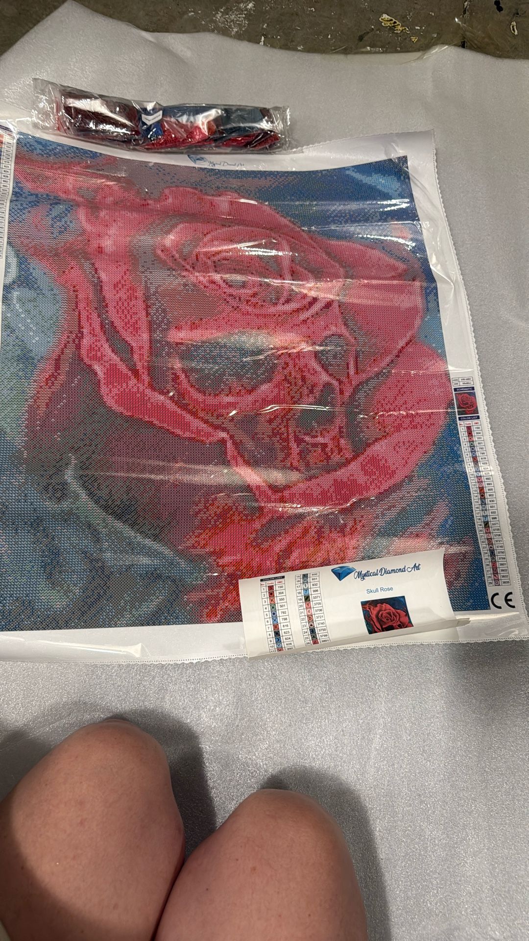 Diamond Painting DYI Skull Rose 50x60 Cm 