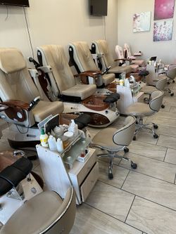 Nail Salon Chairs with remote massage