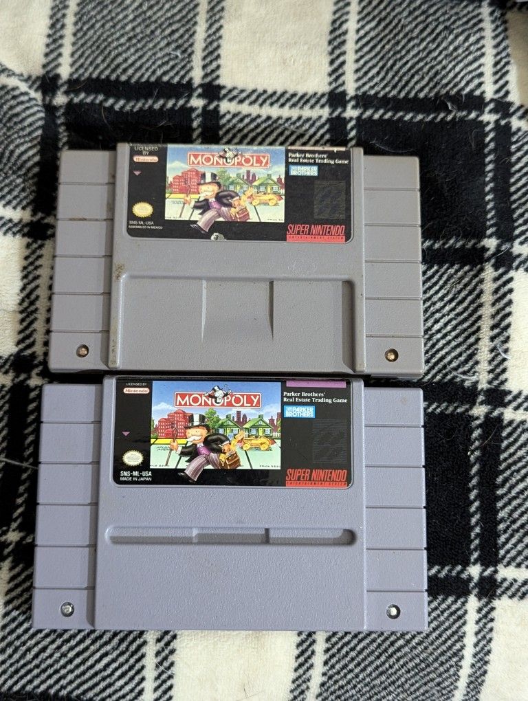 SNES-Super Nintendo- Monopoly - !!WORKS!!
