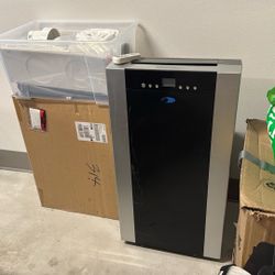 Whynter Portable Air Conditioner 14,000 BTU & Heater with Dual Hose Dehumidifier & Cooling Fan for 500 Sq Ft Rooms, Includes AC Unit Window Kit, ARC-1