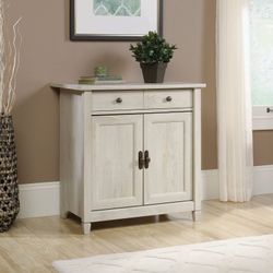 Unopened- White Oak Wood Storage Cabinet with Drawers
