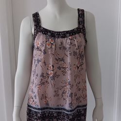 Women's Sleeveless Tunic Tank Top XS