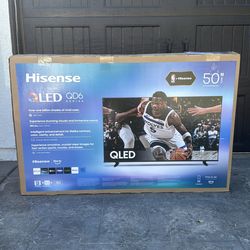 50QD6 50” Hisense smart 4k Qled hdr tv
