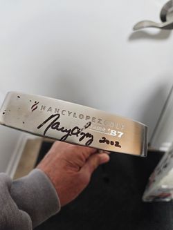 HAND SIGNED NANCY LOPEZ PUTTER NIB