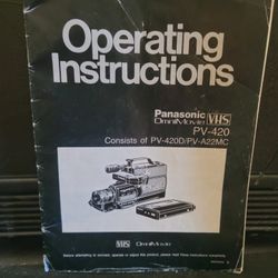 Panasonic VHS Camcorder 