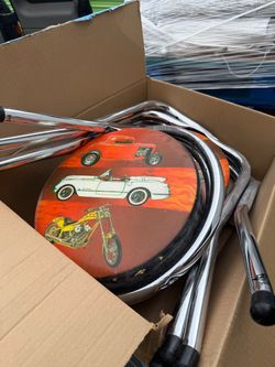 Hot rod bar stools old school