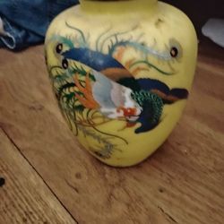 Japanese Vintage Enamel Vase 