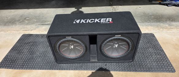 Kicker CompR Dual 12" Loaded Subwoofer Enclosure - 2 Ohm (DCWR122)