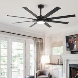 matrix decor 65 in. LED Indoor Black DC Motor Ceiling Fan with Light | SaleSumo INSANE DEAL (FIRM)