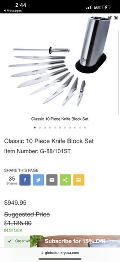 Classic 10 Piece Knife Block Set - G-88/101ST