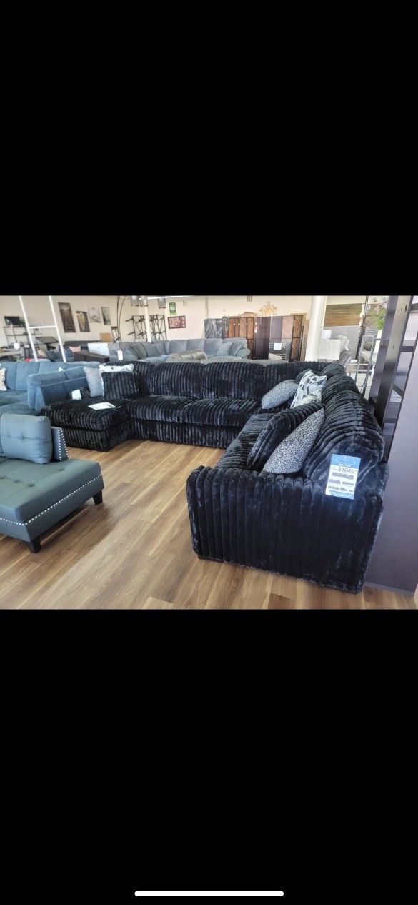 Brand New Beautiful Black Fabric Super Soft To The Touch