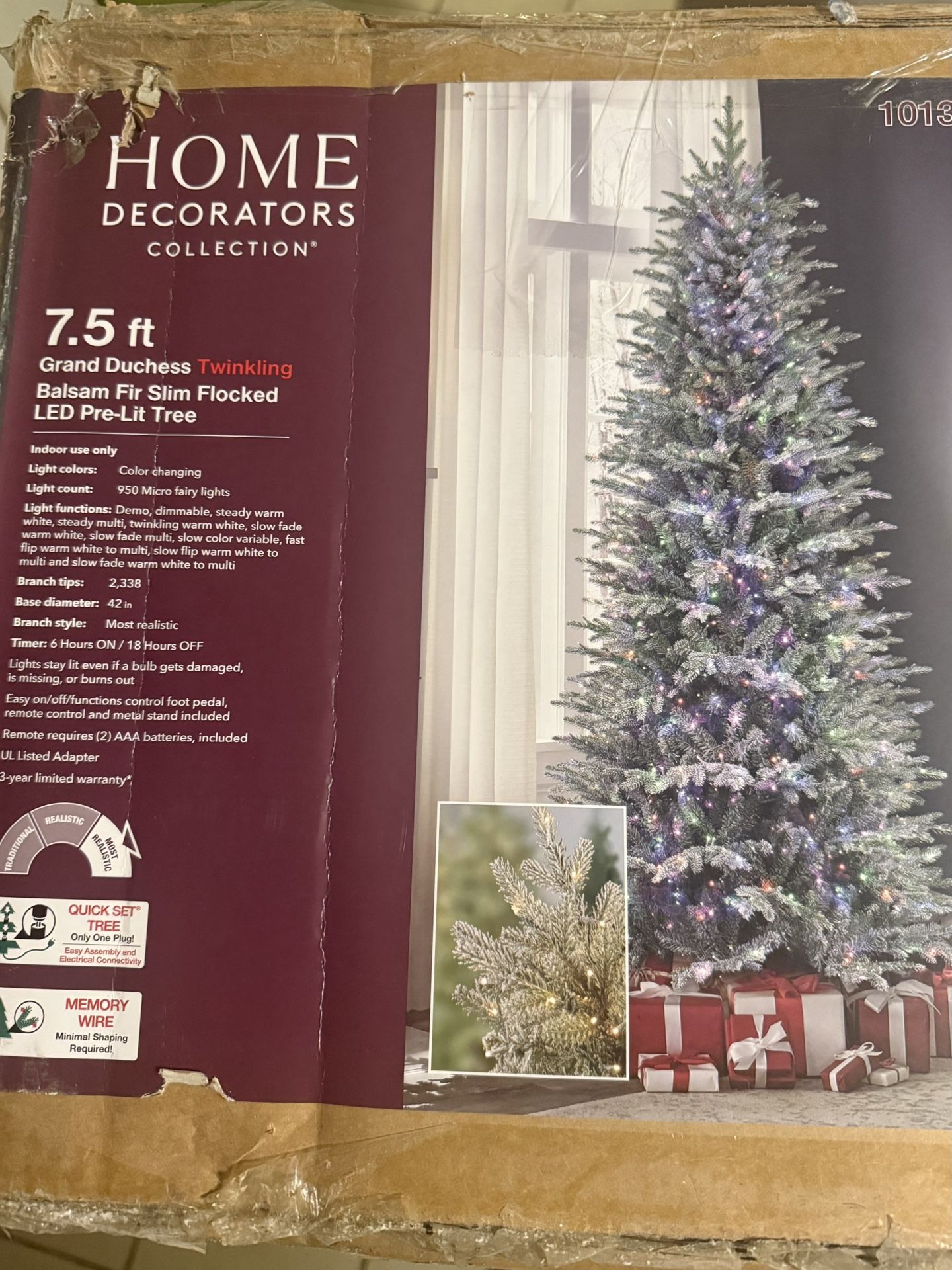 Christmas Tree 7.5 Ft LED Pre Lit 
