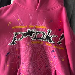 Pink spider hoodie (rep) 1:1