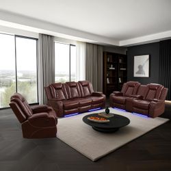 New Power  Reclining Sofa Set 