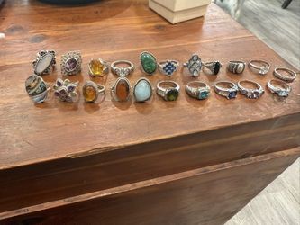 Sterling Silver 925 Rings “very old”, various prices and sizes.