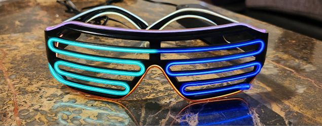 Neon LED light Up glasses 