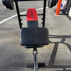 Weight Bench And Weights