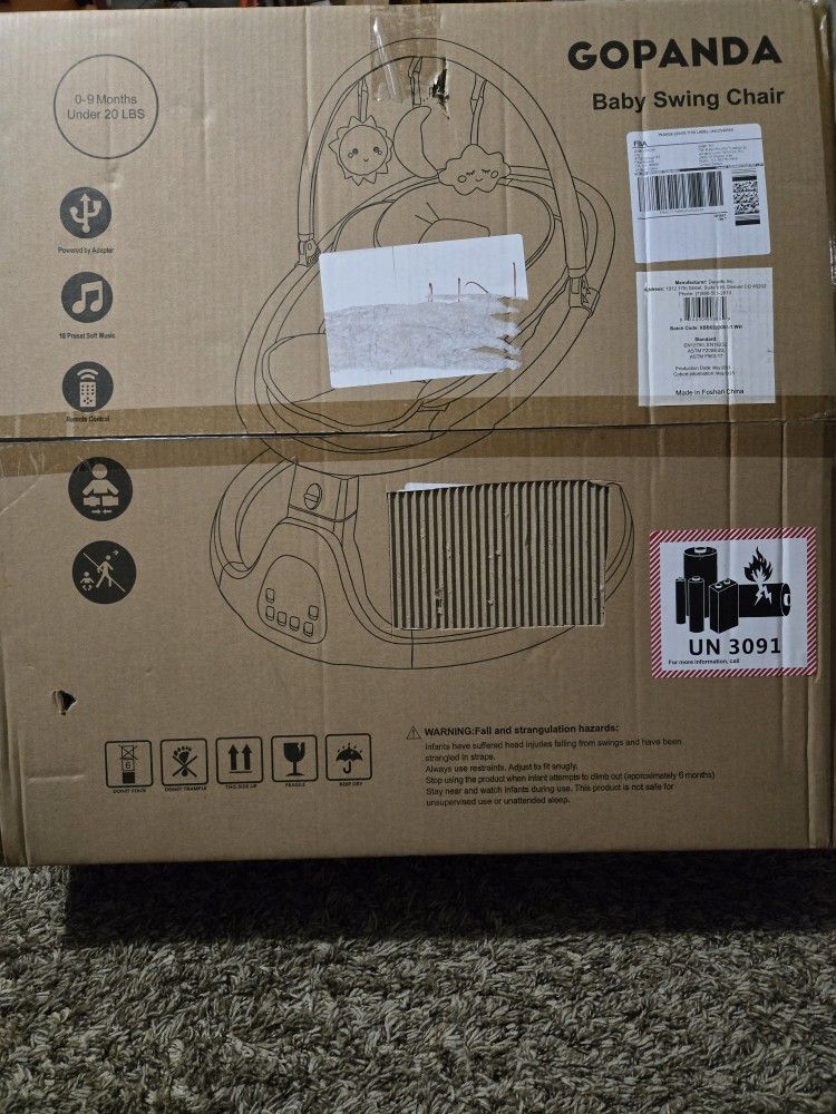 Go Panda Baby Swing