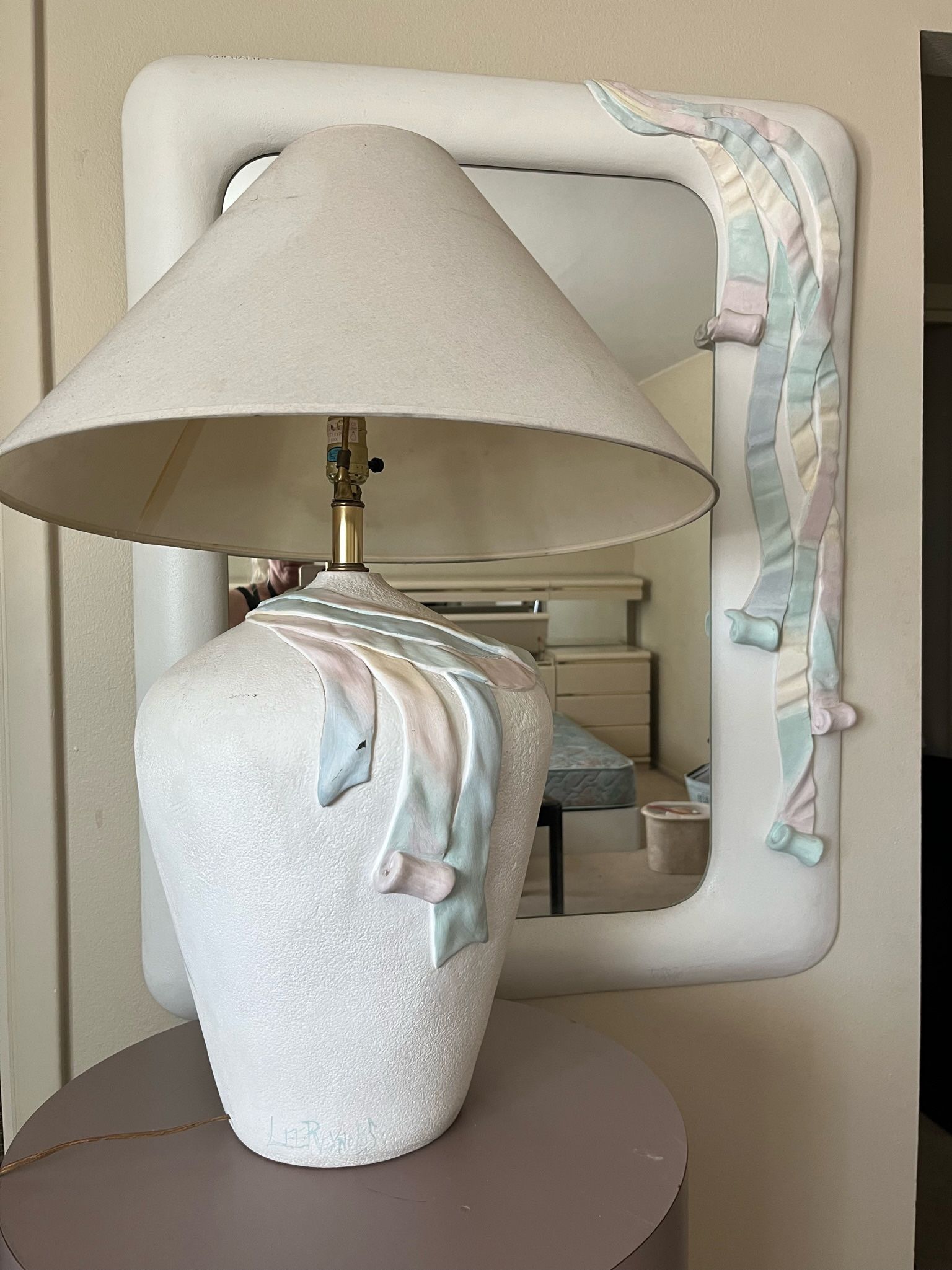 Vintage Vanguard Mirror and Lamp by Lee Reynolds