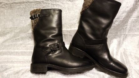 Womens size 9B Cole haan BOOT - style #D13350. Worn once. These beautiful boots are in pristine condition. Made in Brazil.