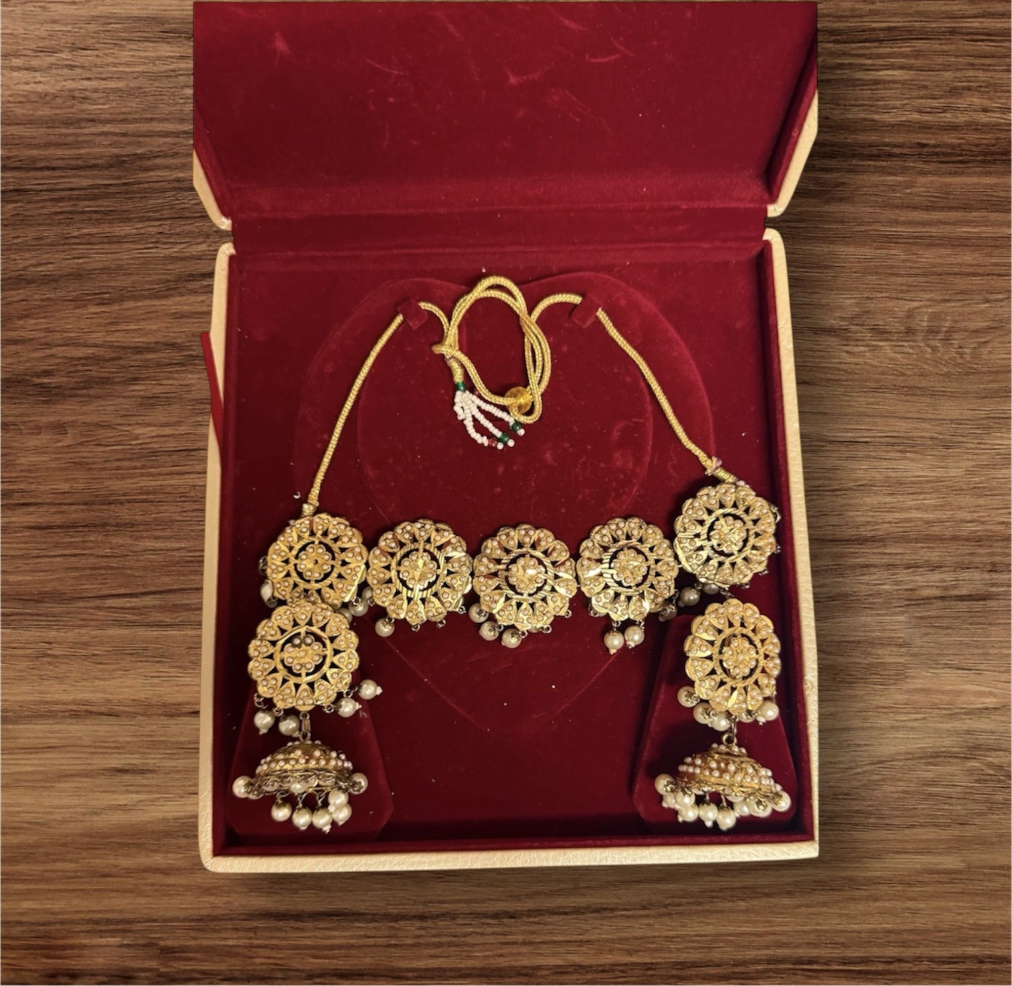 Regal Kundan Gold-Plated Choker Set