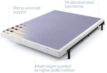 - 5-Inch, King AmazonBasics Mattress Foundation / Smart Box Spring for King Size Bed, Tool-Free Easy Assembly