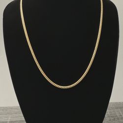 14k Solid Yellow Gold Cuban Link Chain