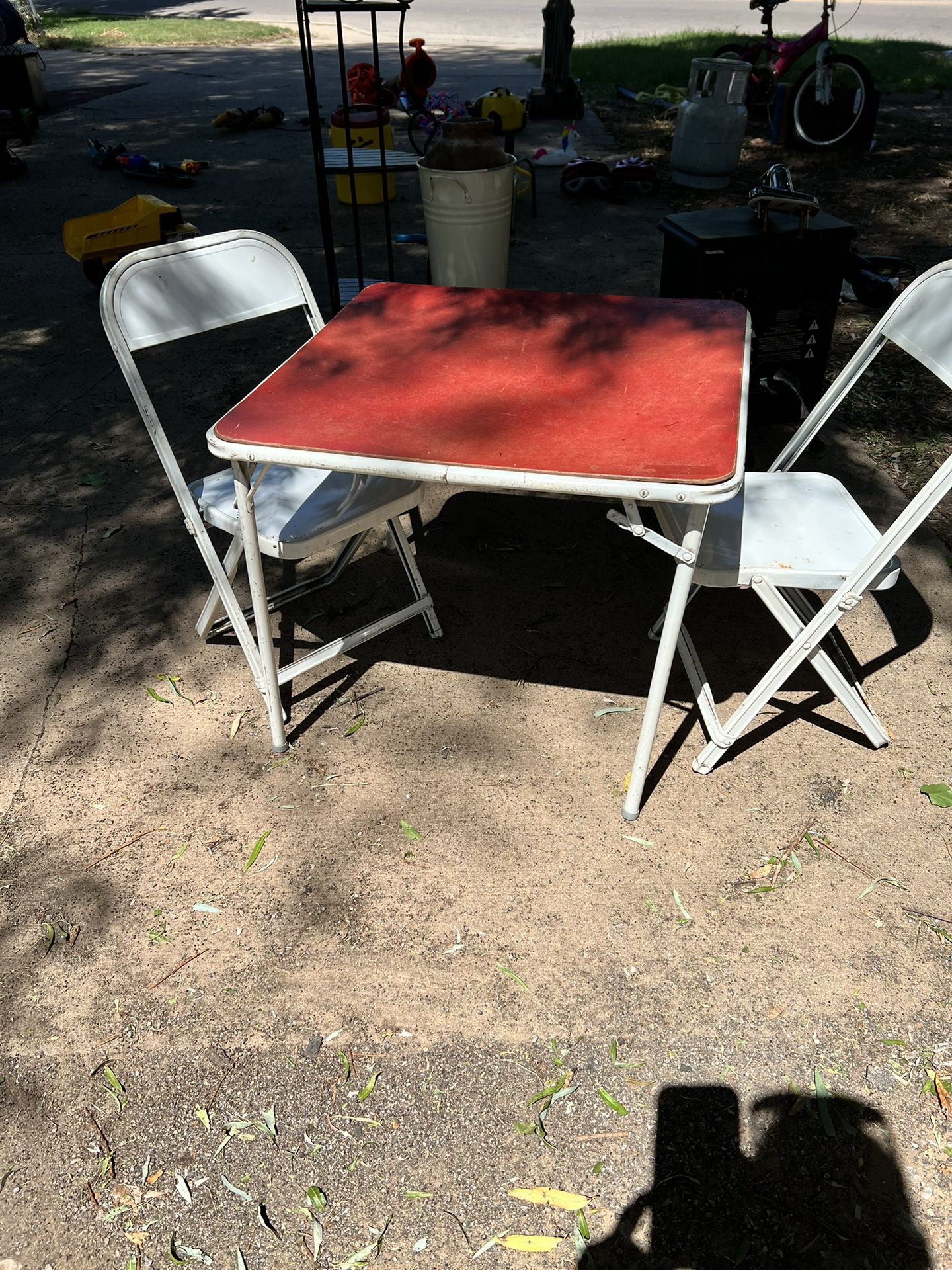 Children’s Table And Chairs Set  Antique 