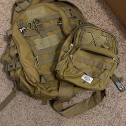 Tactical/outdoor Backpack And Shoulder Bag
